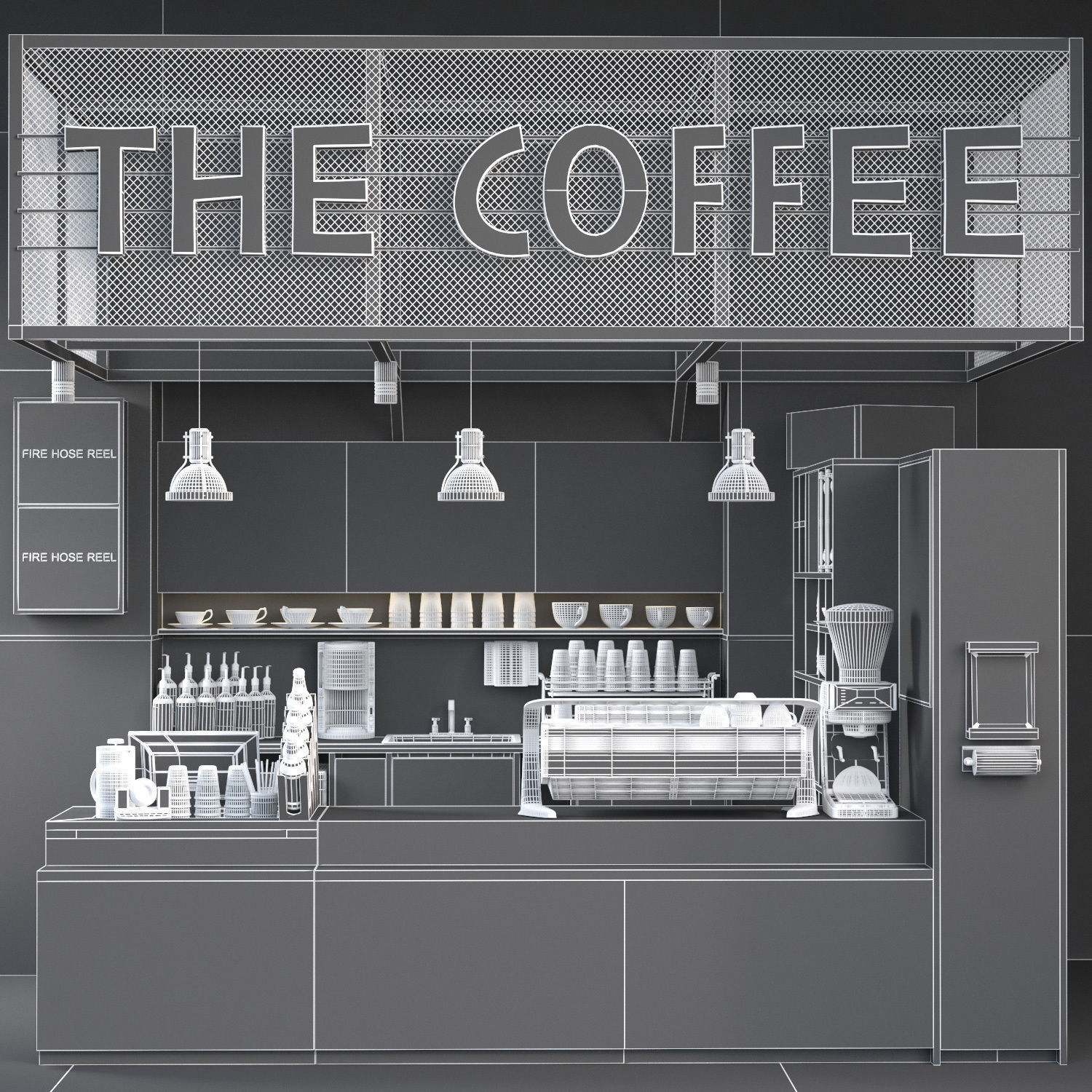 Coffee Kiosk 6 3D model_3