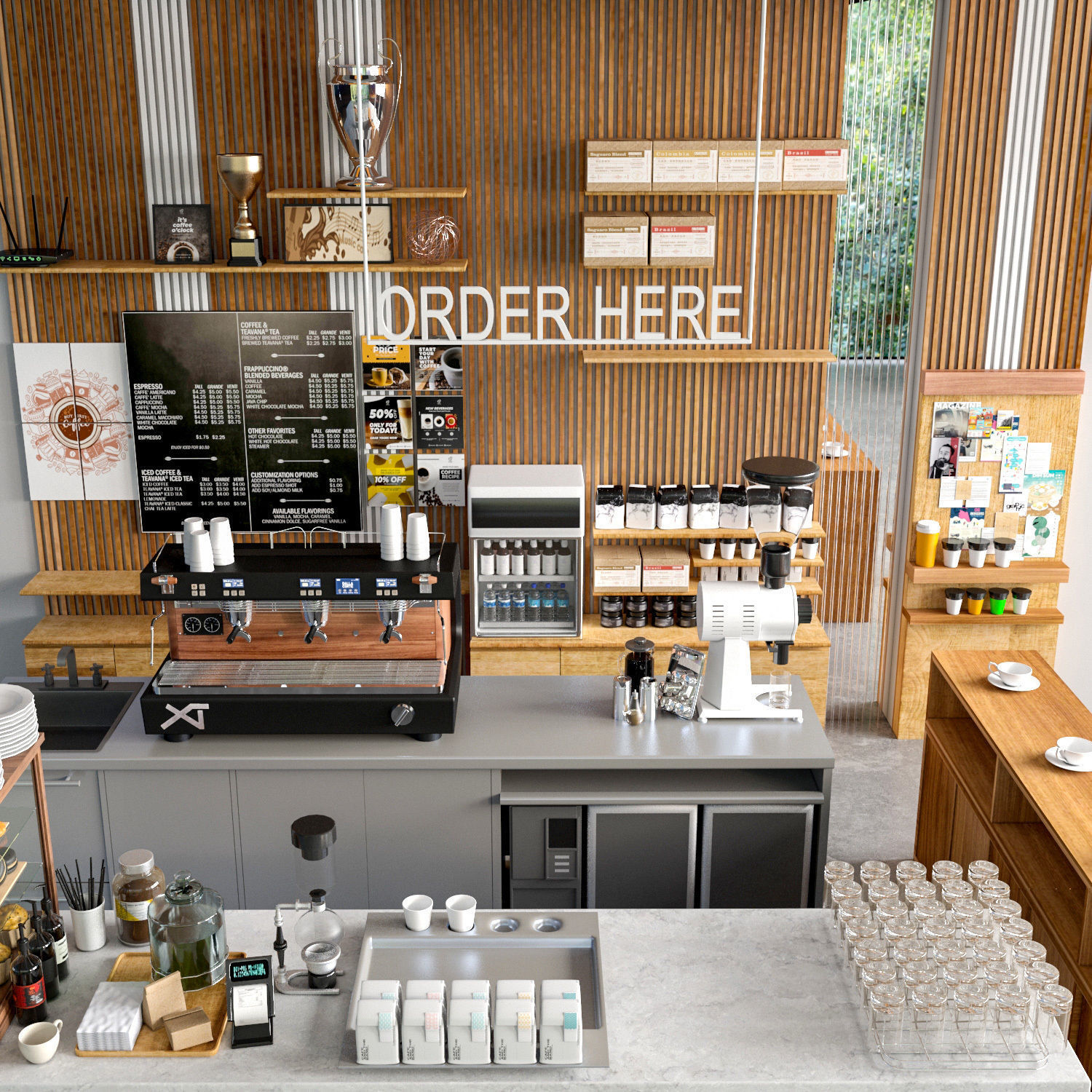Coffee Kiosk 7 3D model_1