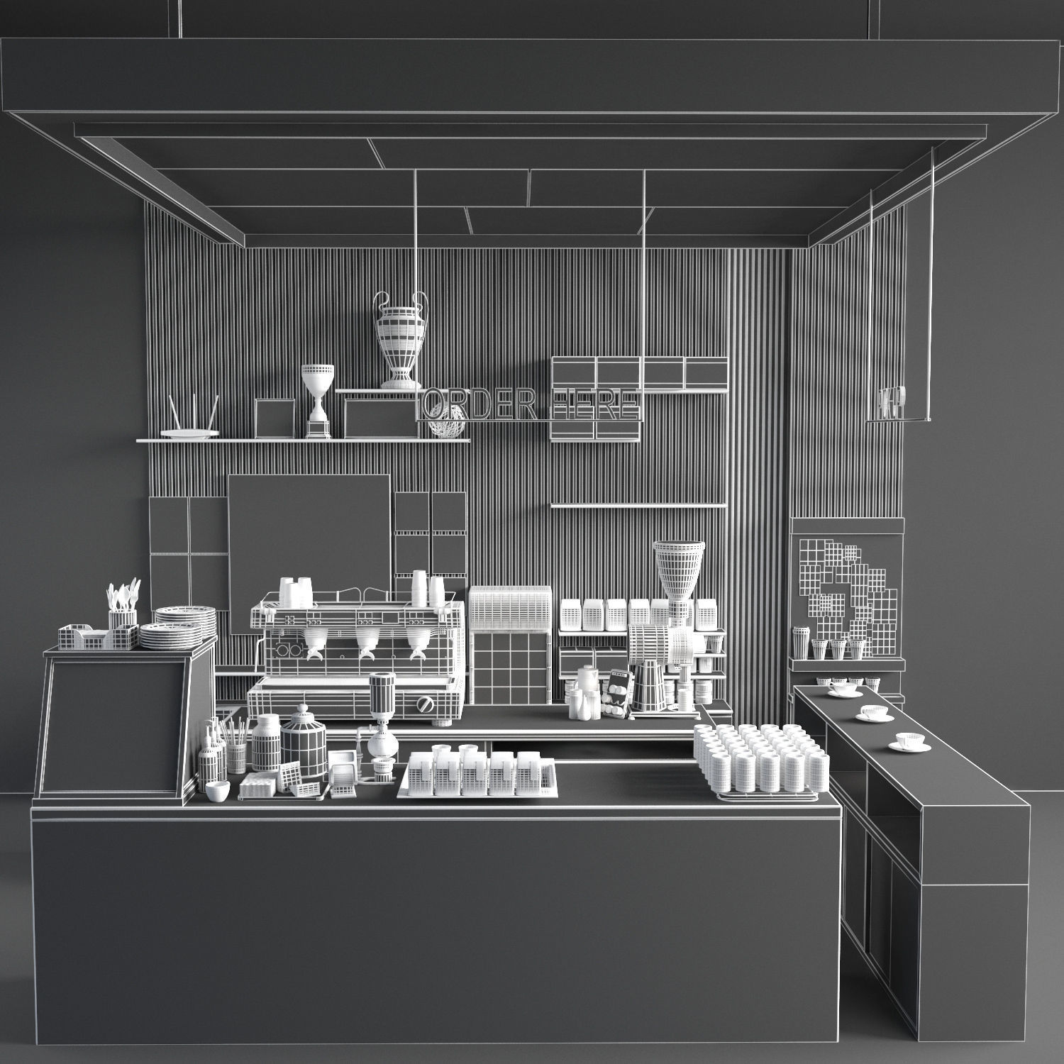 Coffee Kiosk 7 3D model_3