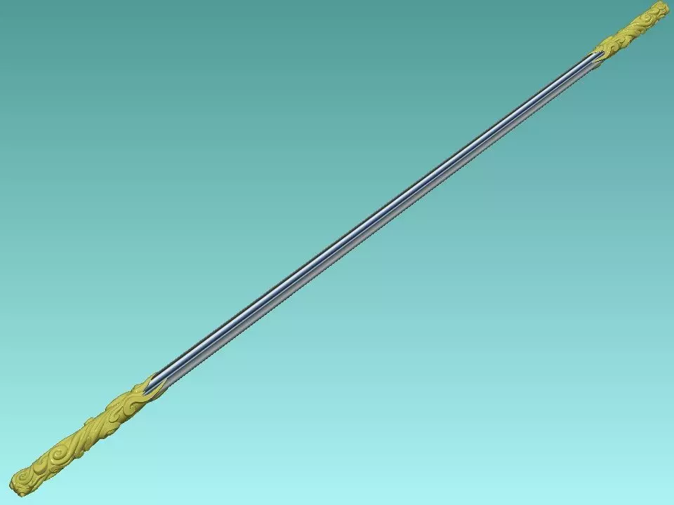 MONKEY KING WEAPON RUYI JINGU BANG - 2 version 3D print model_0