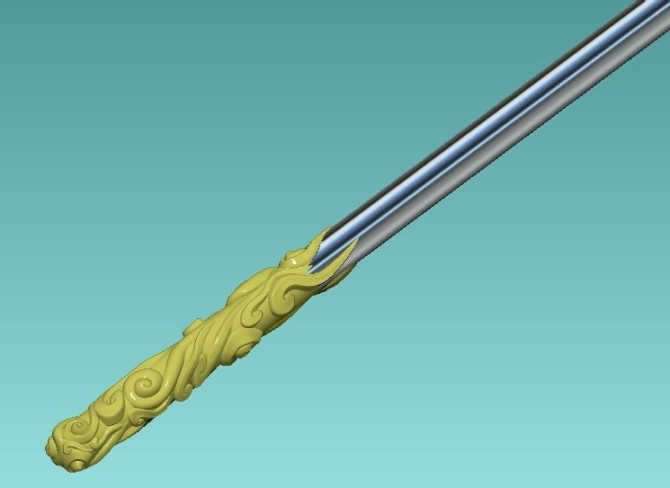 MONKEY KING WEAPON RUYI JINGU BANG - 2 version 3D print model_1