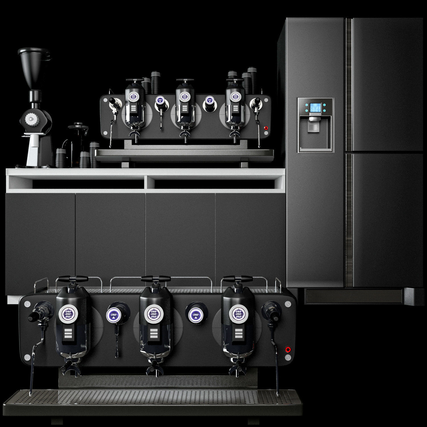 Coffee Kiosk 8 3D model_3