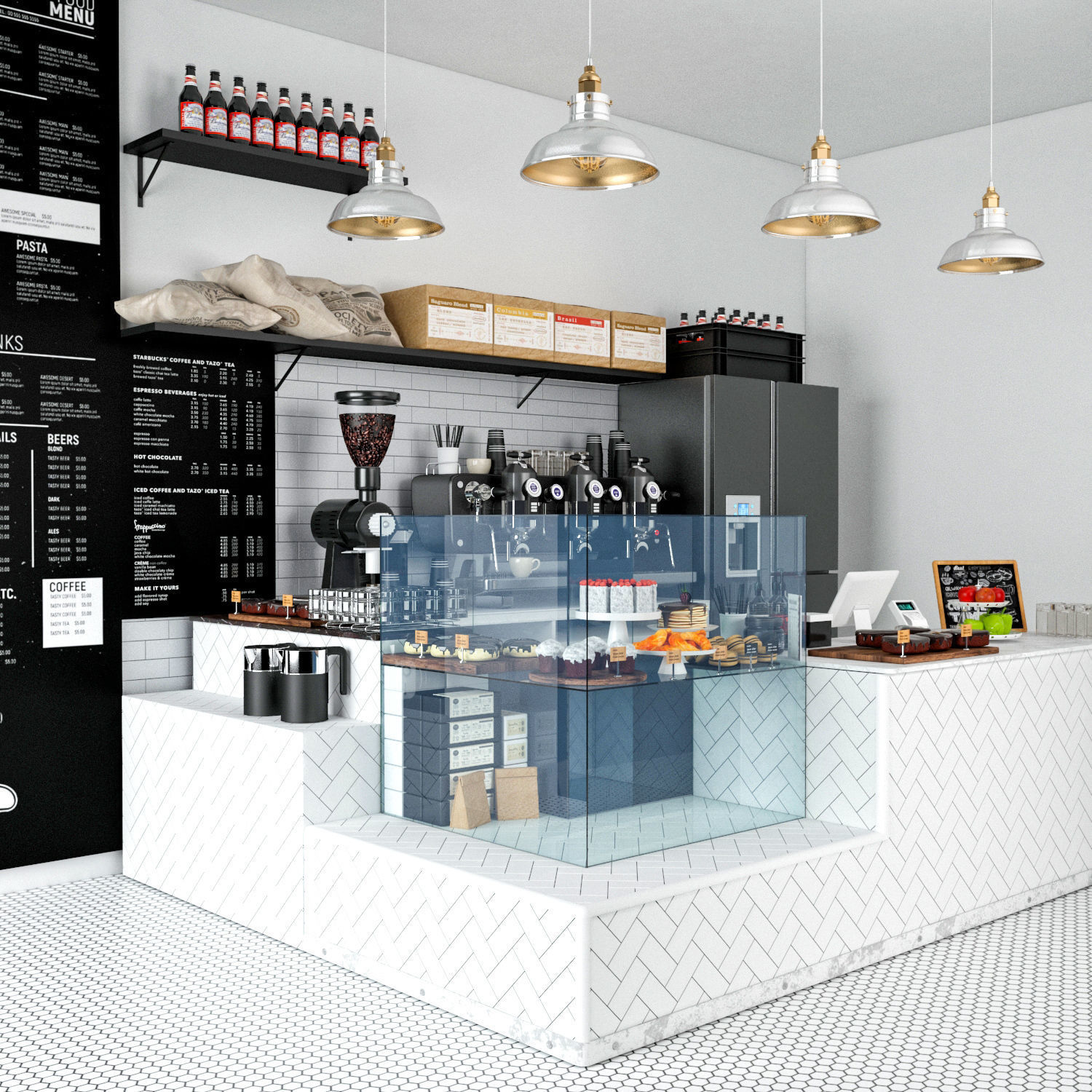 Coffee Kiosk 8 3D model_1