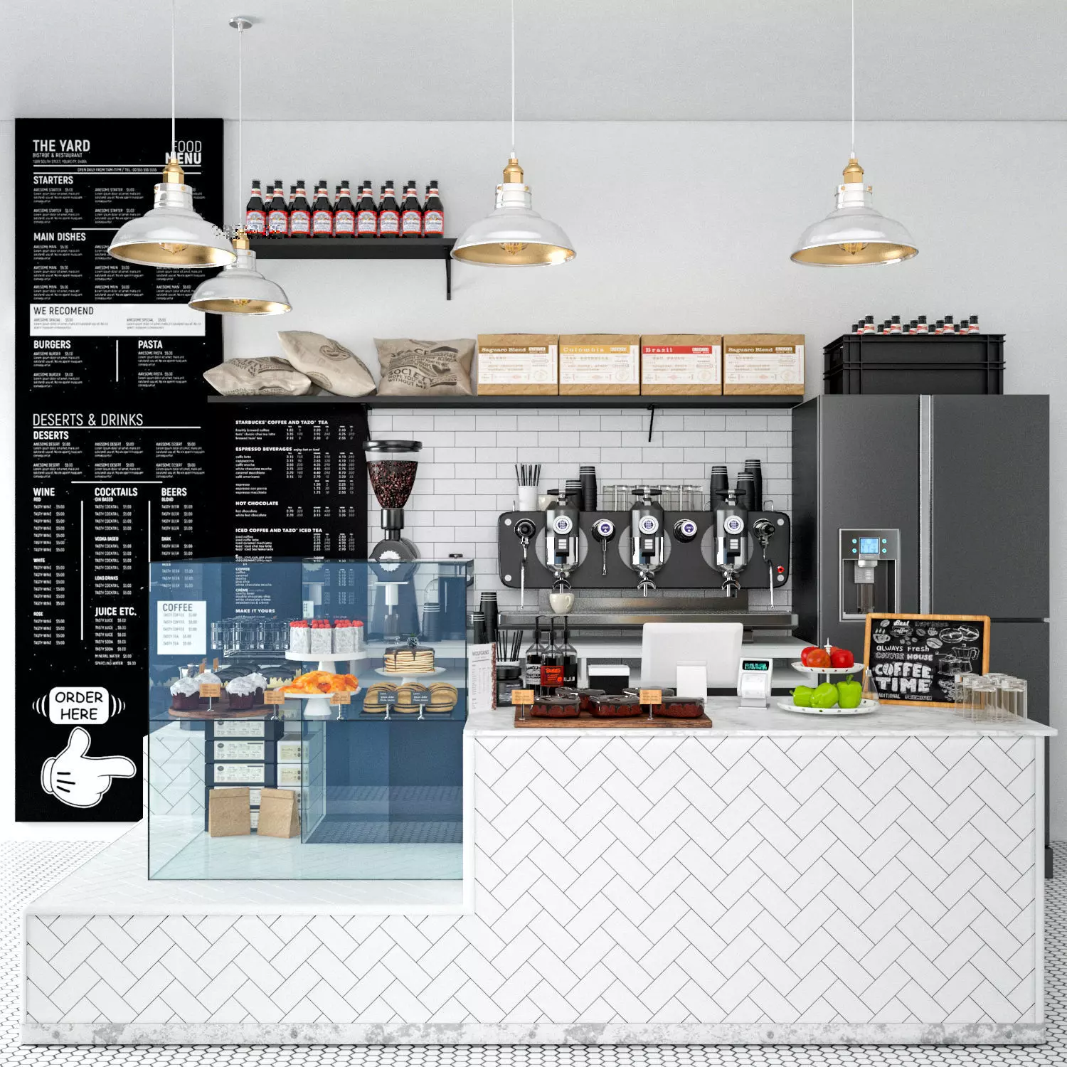 Coffee Kiosk 8 3D model_0