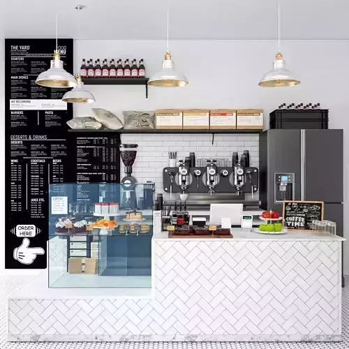Coffee Kiosk 8 3D model