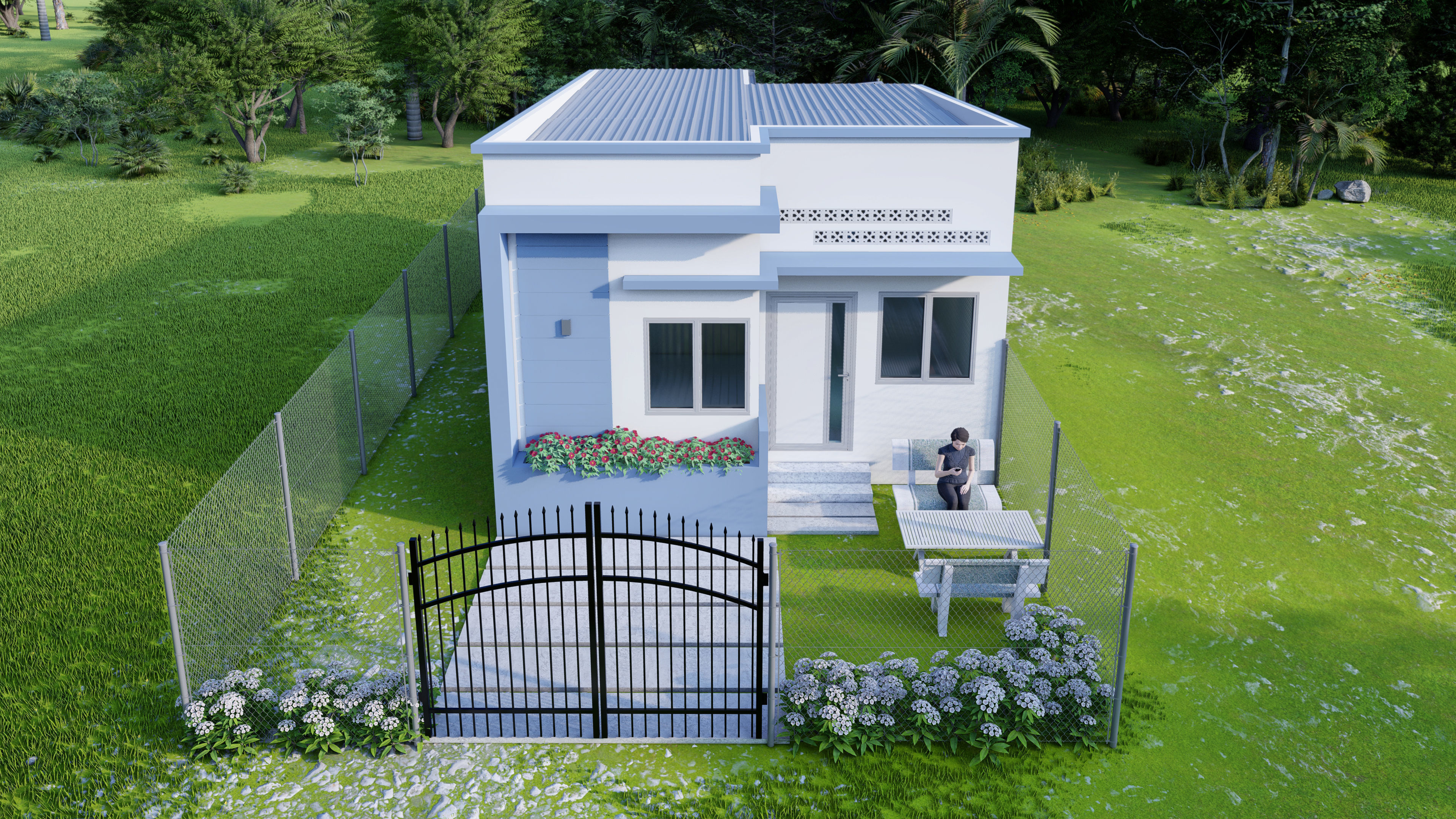 village house 3D model_1