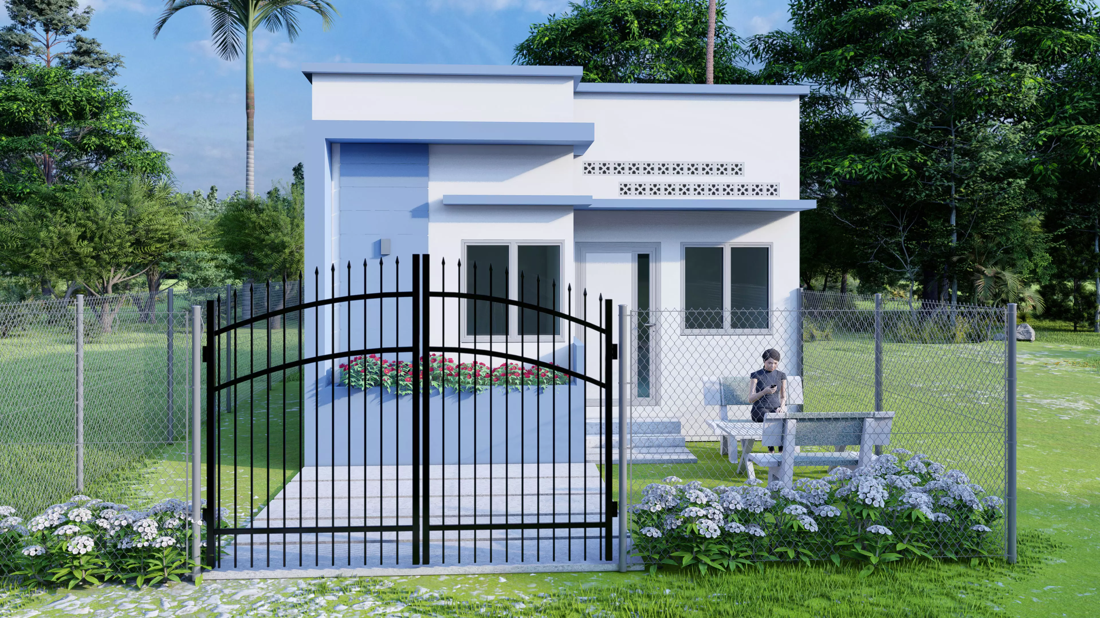 village house 3D model_0