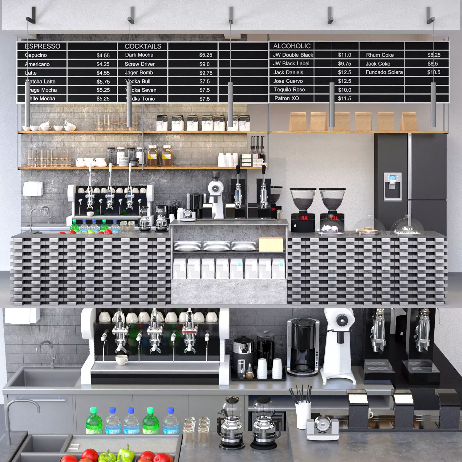 Coffee Kiosk 9 3D model_1
