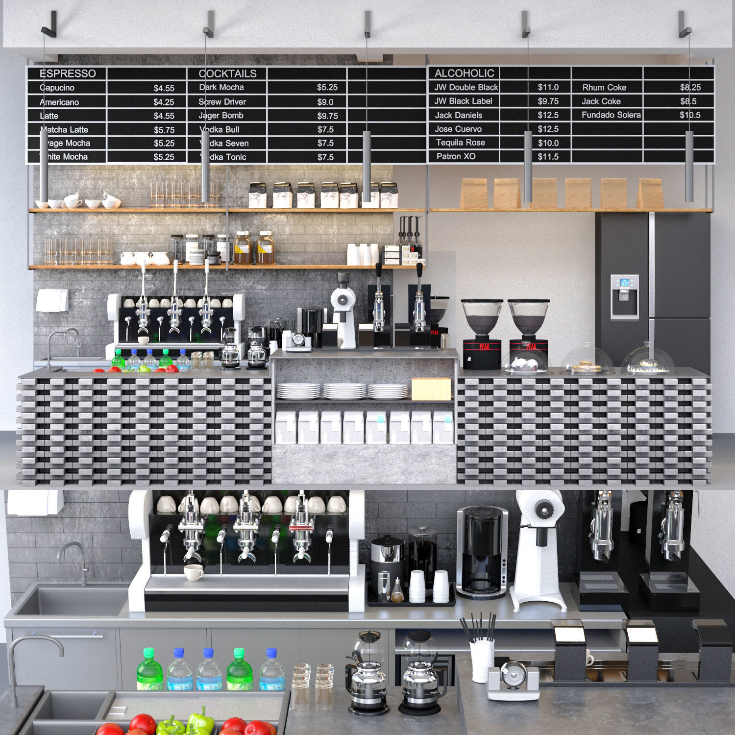 Coffee Kiosk 9 3D model_6