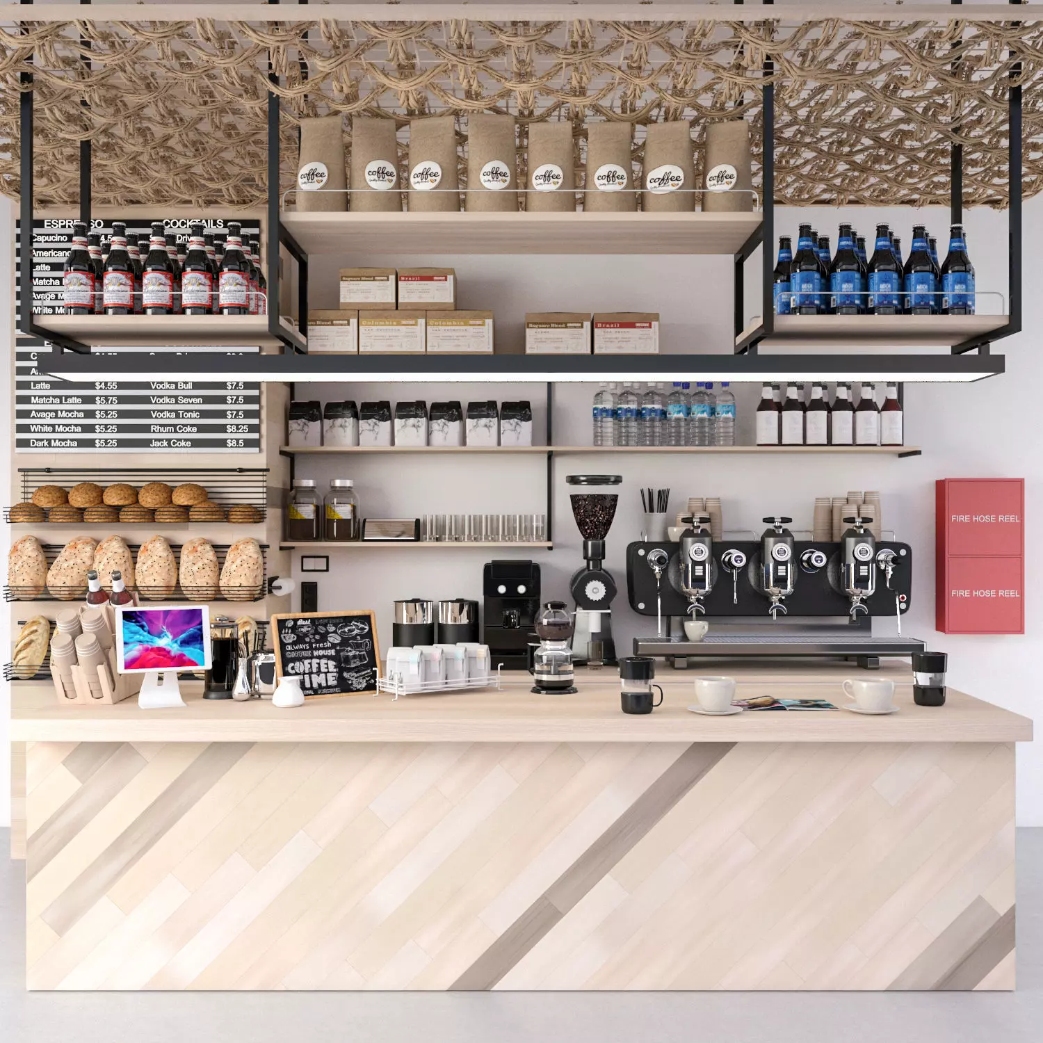 Coffee Kiosk 10 3D model_0