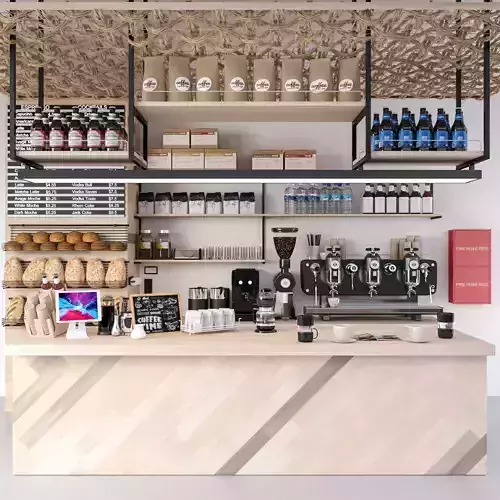 Coffee Kiosk 10 3D model
