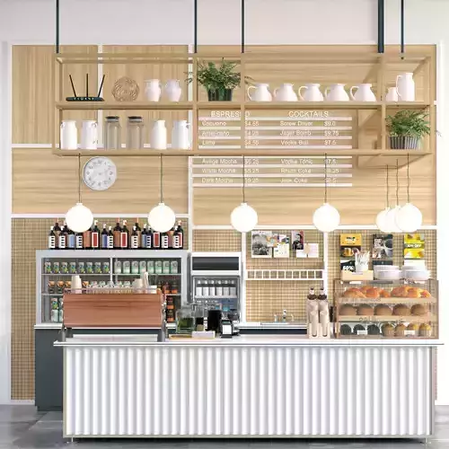 Coffee Kiosk 11 3D model