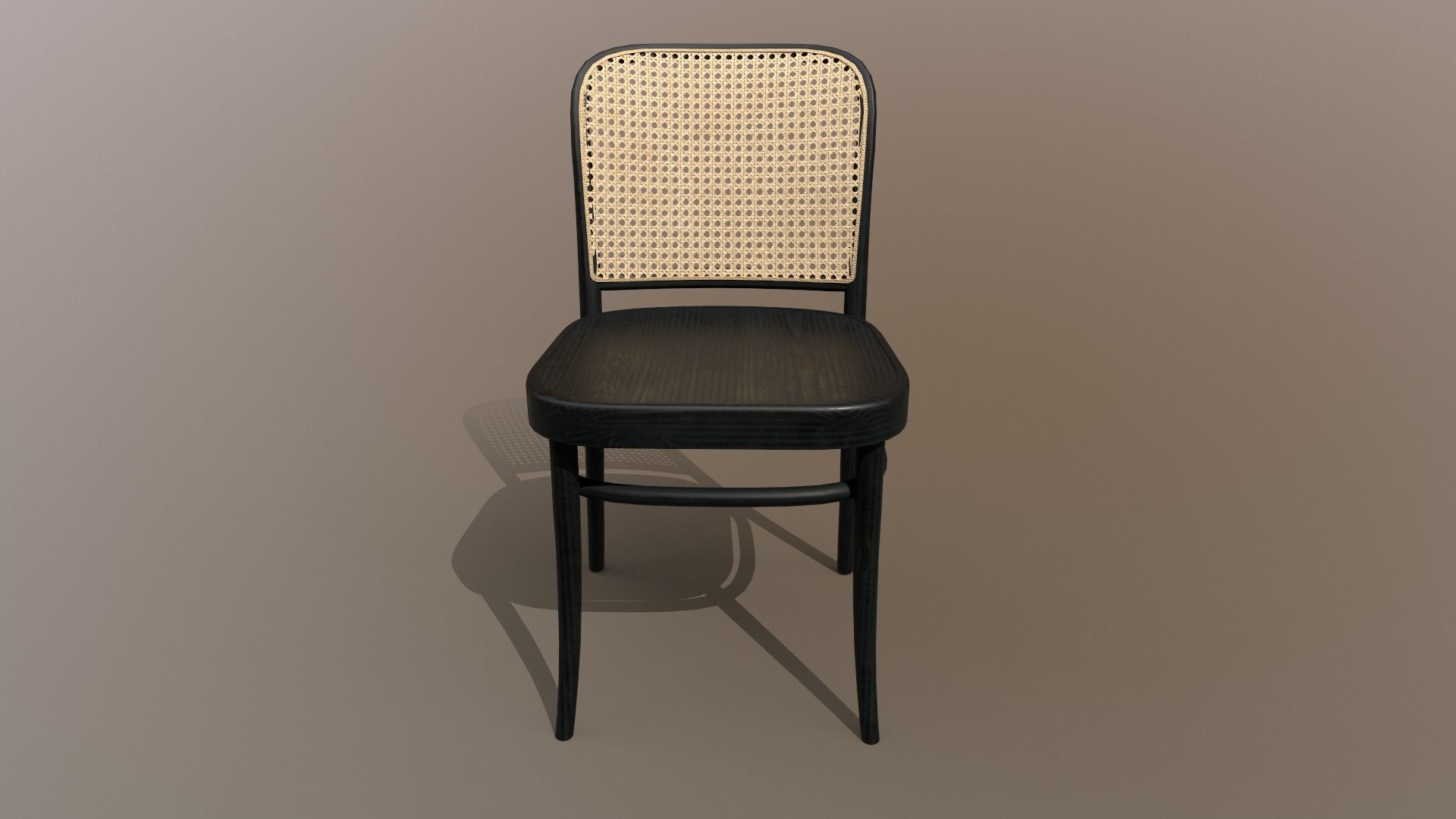 Ton Chair 811 Black Wood Design PBR - Lumion - UE4 Low-poly 3D model_7