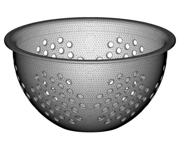 Kitchen Strainer Bowl 3D print model_1