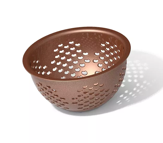 Vegetable Strainer Bowl 3D print model_0