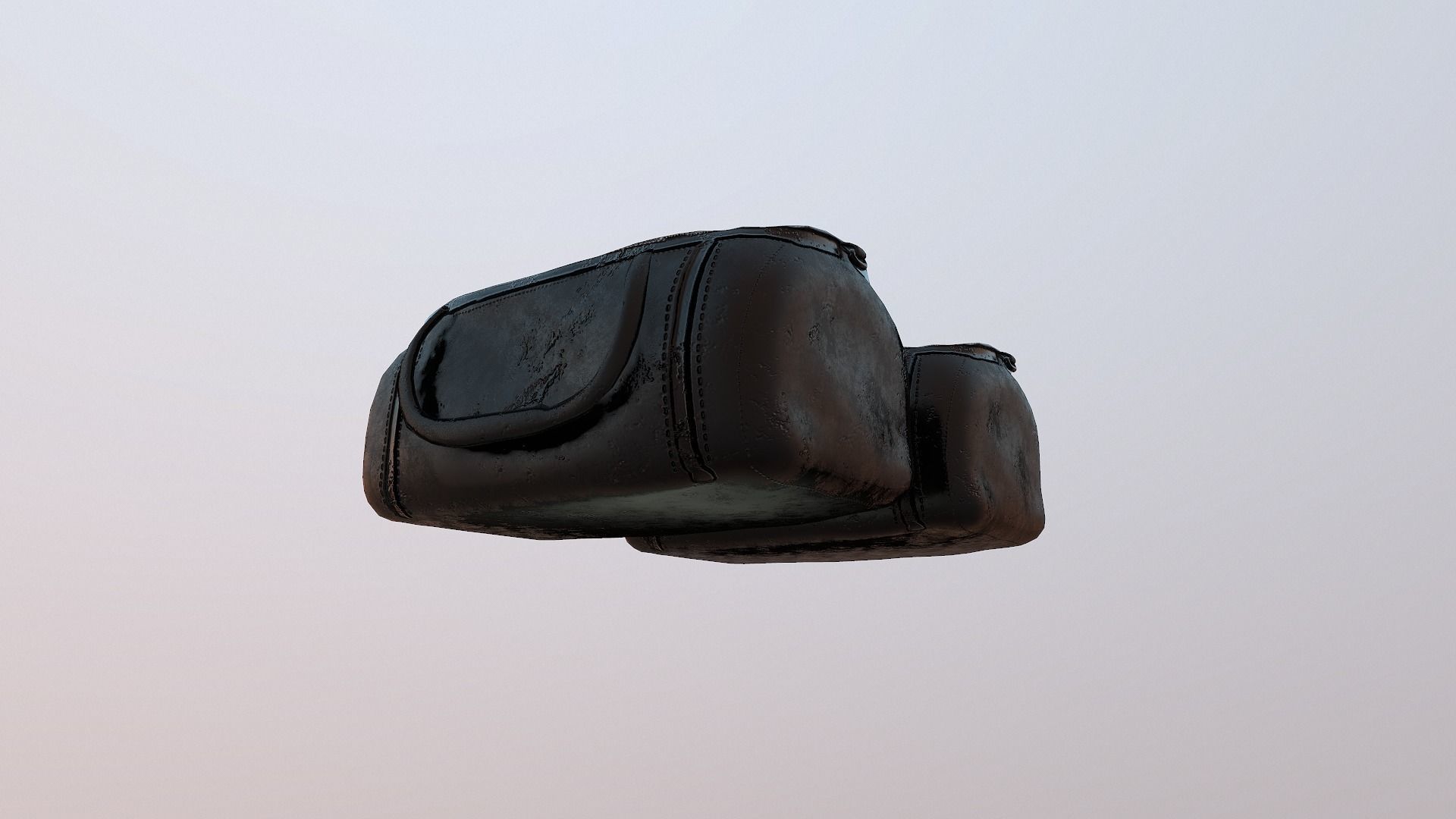Money Bag Low-poly 3D model_13