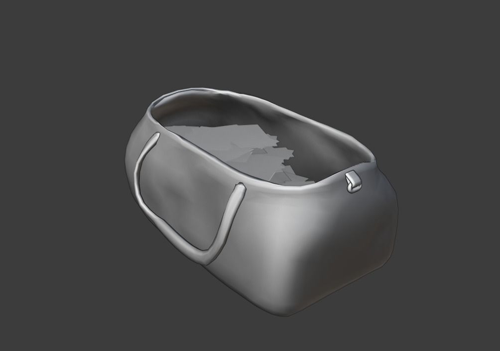 Money Bag Low-poly 3D model_18