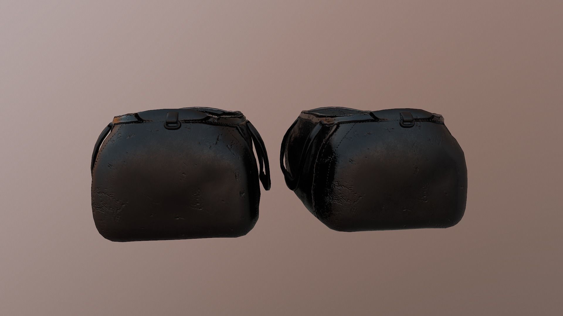 Money Bag Low-poly 3D model_10
