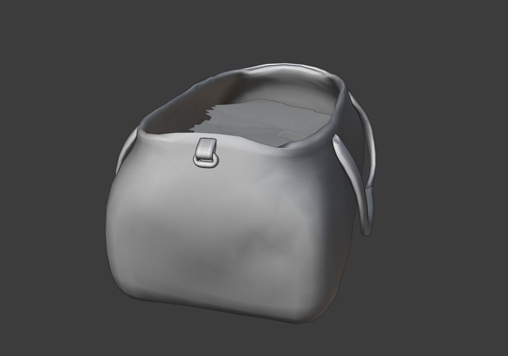 Money Bag Low-poly 3D model_19