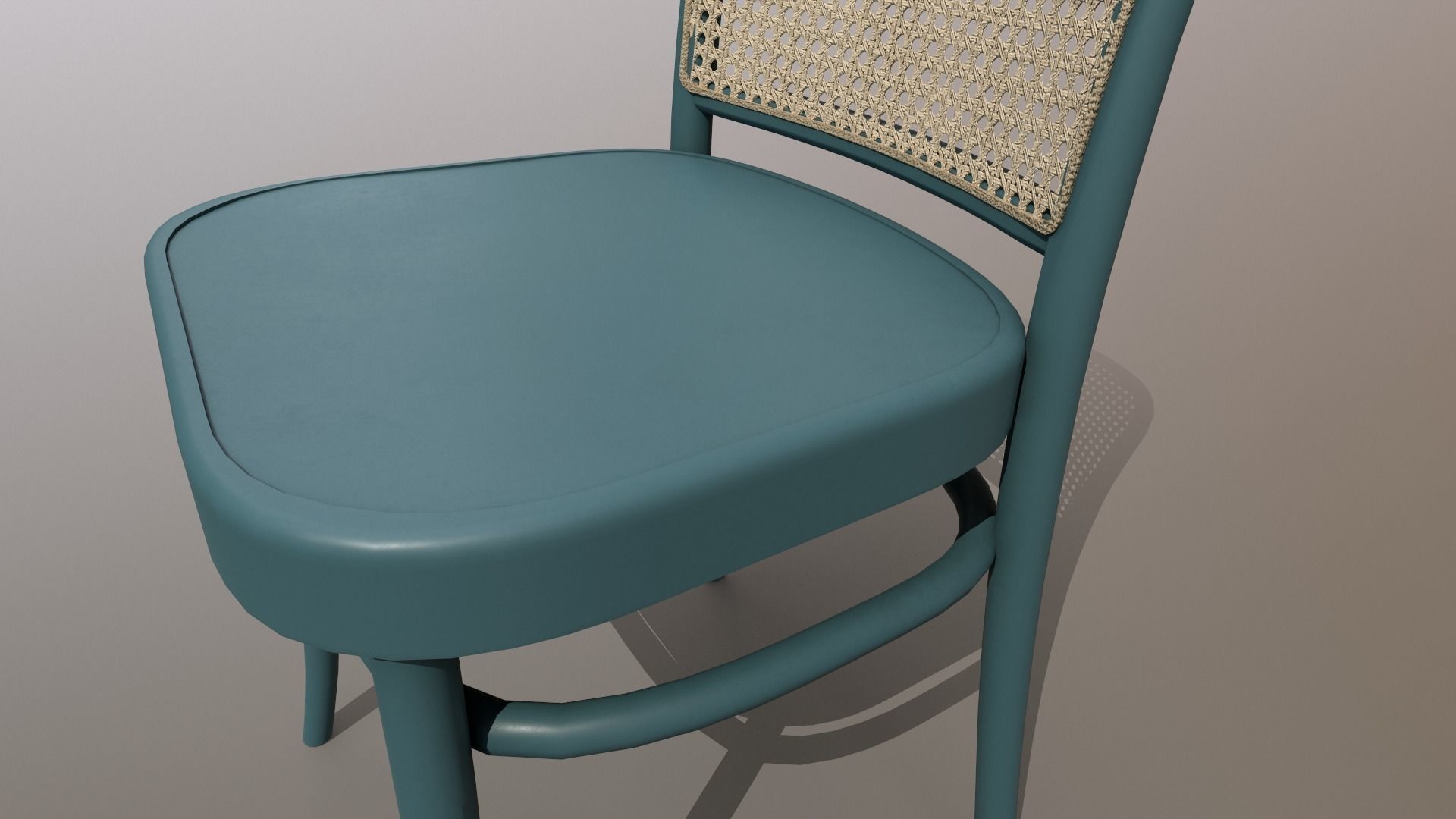 Ton Chair 811 Blue Painted Design PBR - Lumion - UE4 Low-poly 3D model_10