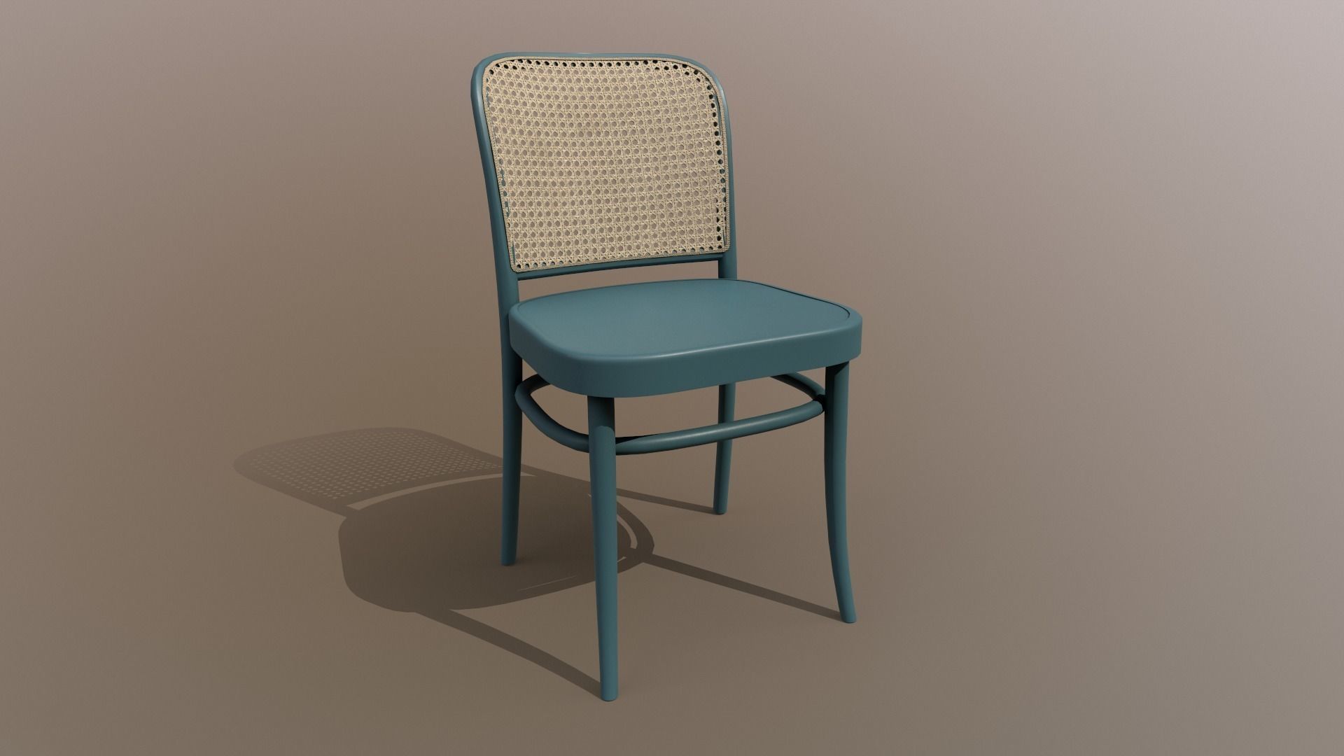 Ton Chair 811 Blue Painted Design PBR - Lumion - UE4 Low-poly 3D model_8