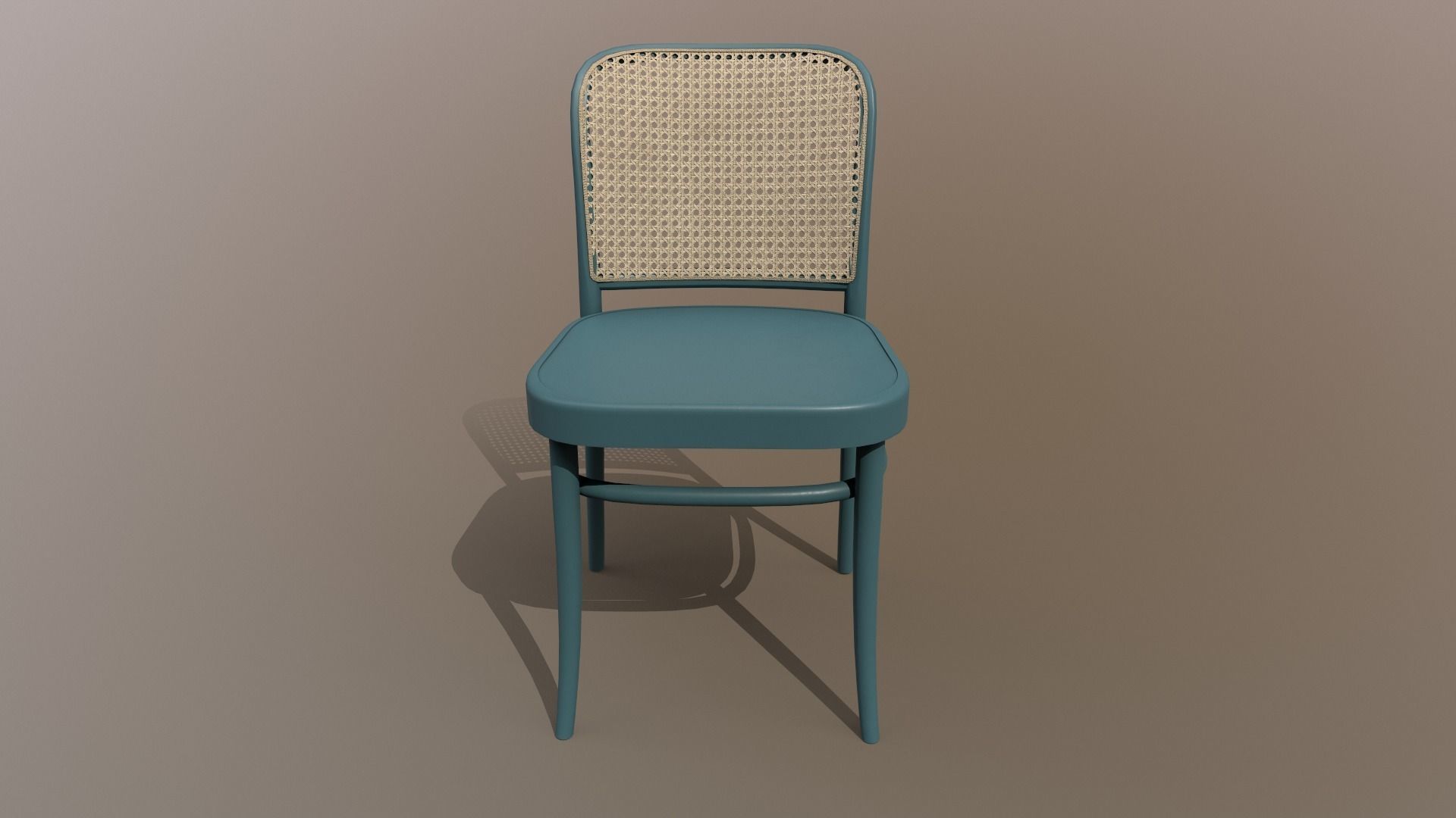 Ton Chair 811 Blue Painted Design PBR - Lumion - UE4 Low-poly 3D model_9