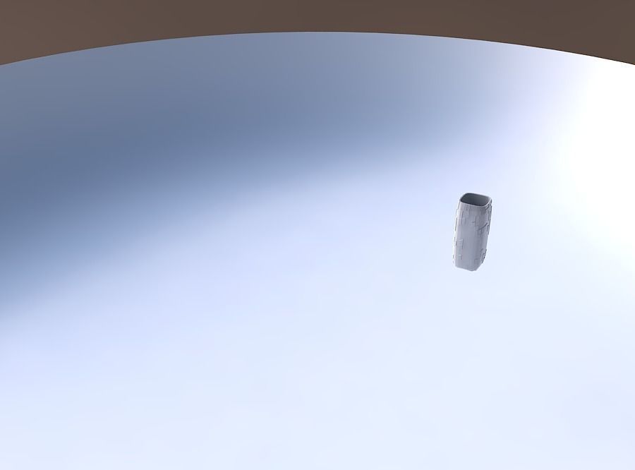 Vase quadratic tall with wavy scattered grid plates 3D print model_3