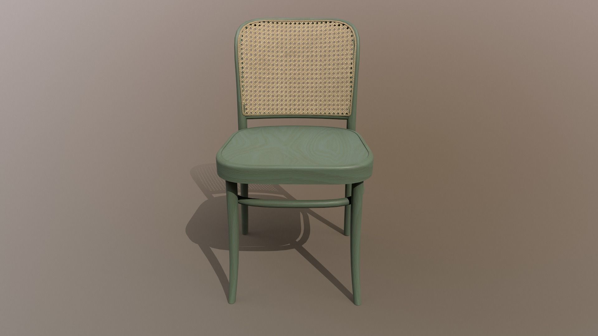 Ton Chair 811 Green Wood Design PBR - Lumion - UE4 Low-poly 3D model_7
