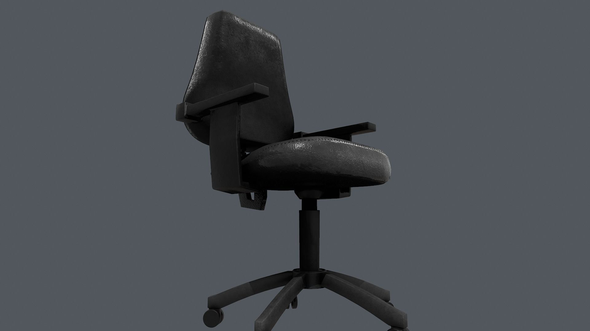 Office Chair Low-poly 3D model_9