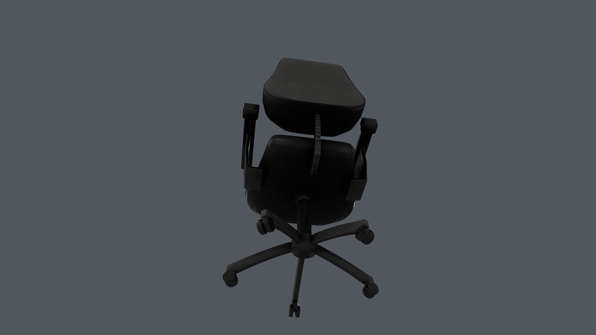 Office Chair Low-poly 3D model_11