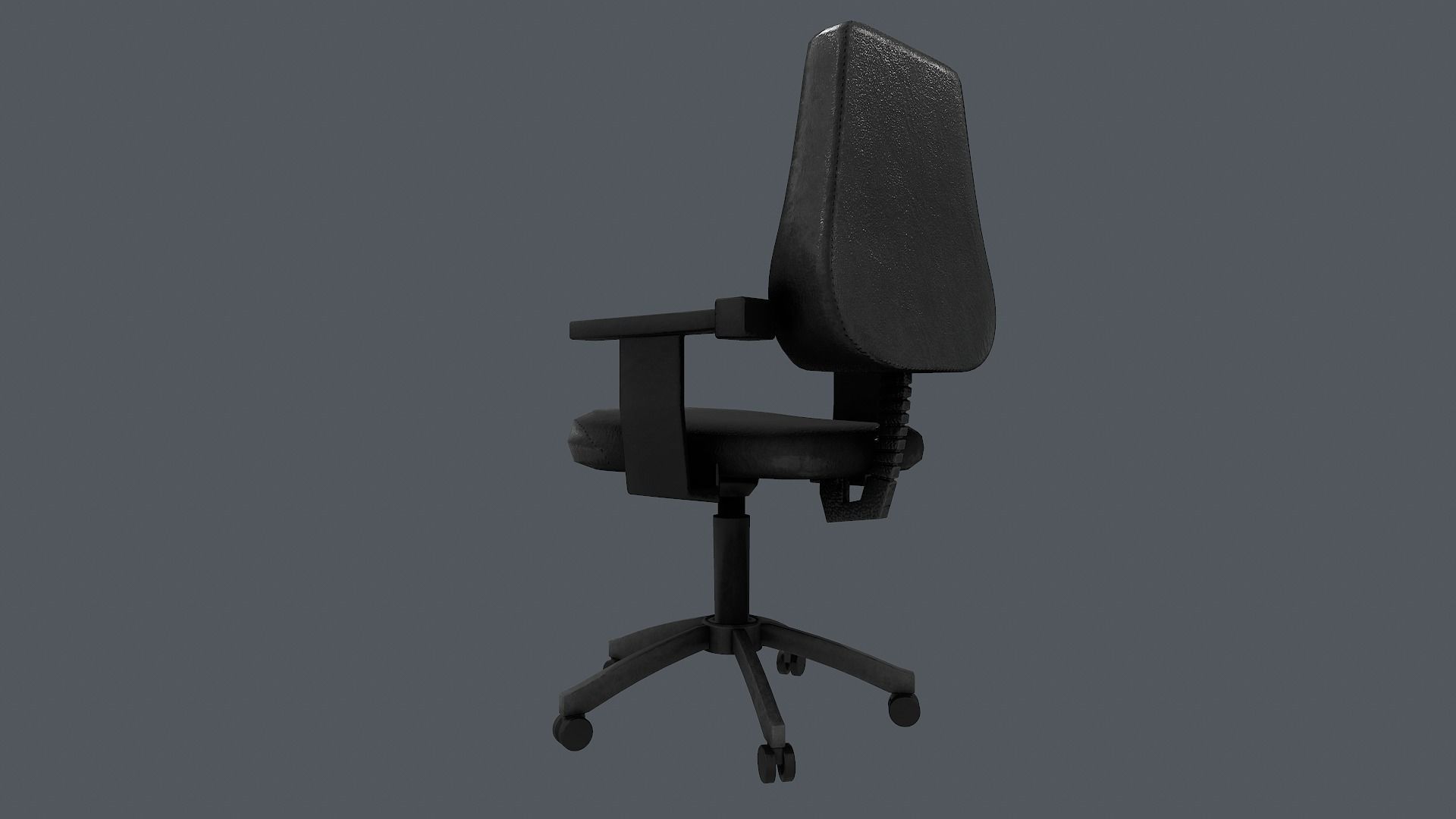 Office Chair Low-poly 3D model_8