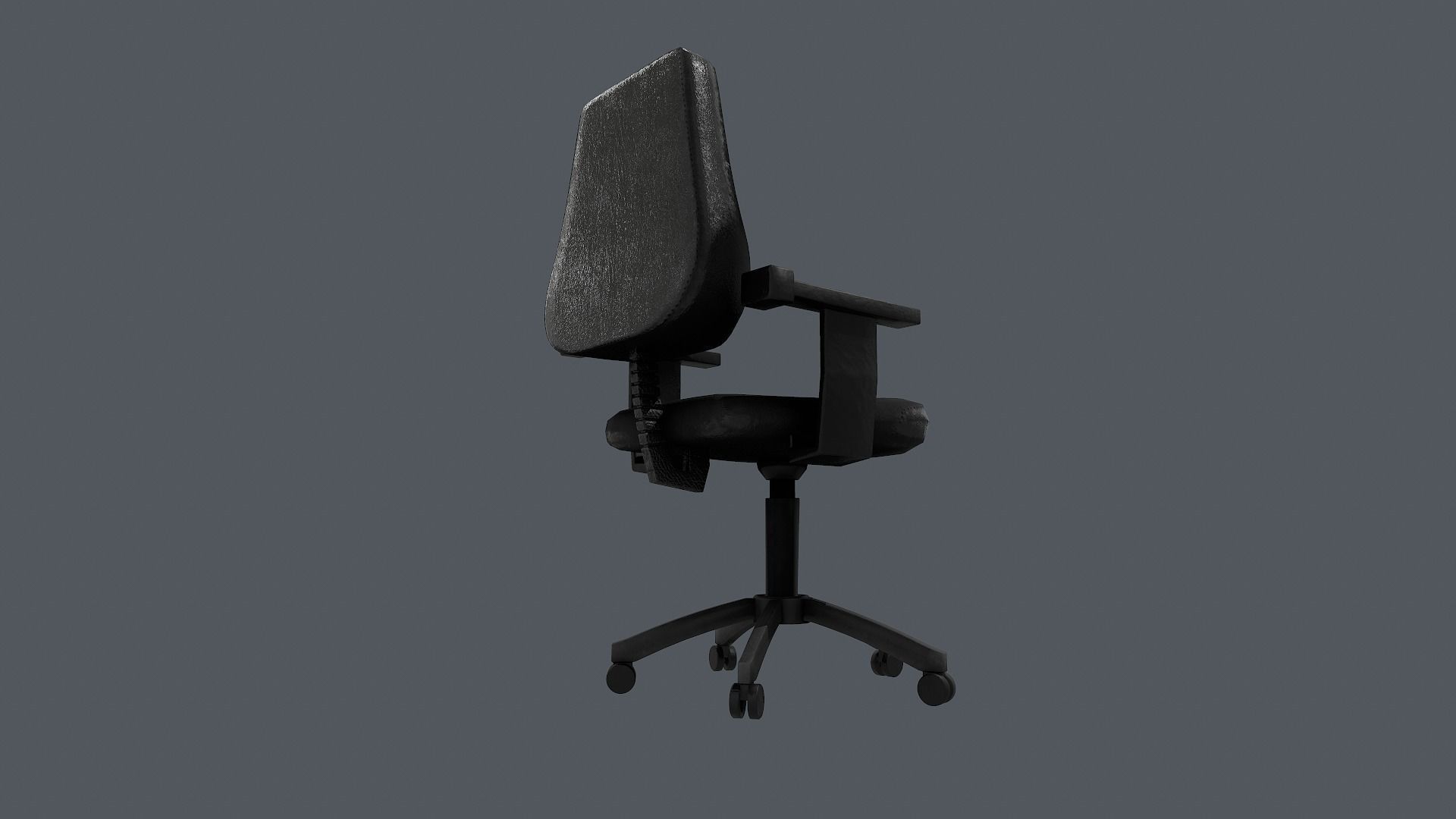 Office Chair Low-poly 3D model_10