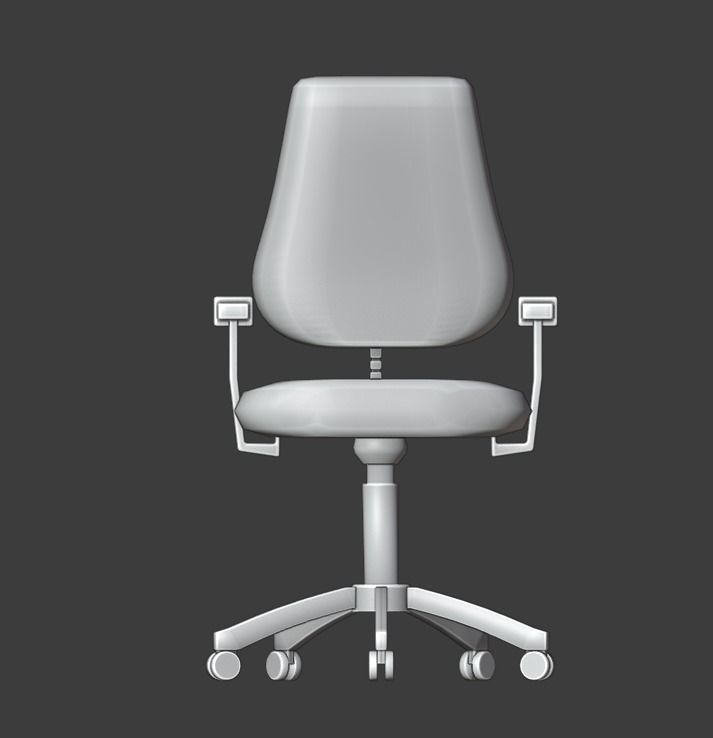Office Chair Low-poly 3D model_18