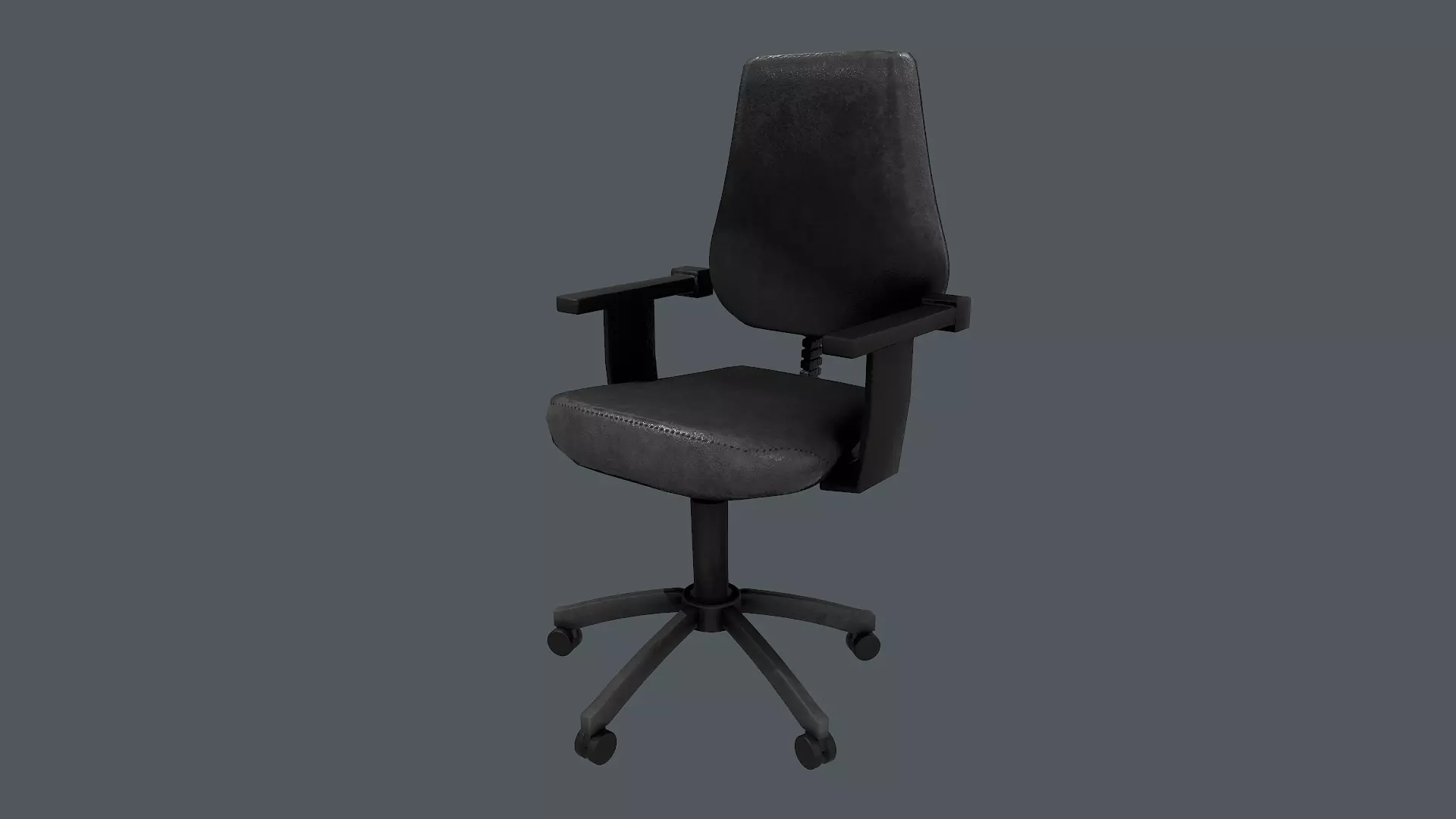 Office Chair Low-poly 3D model_0