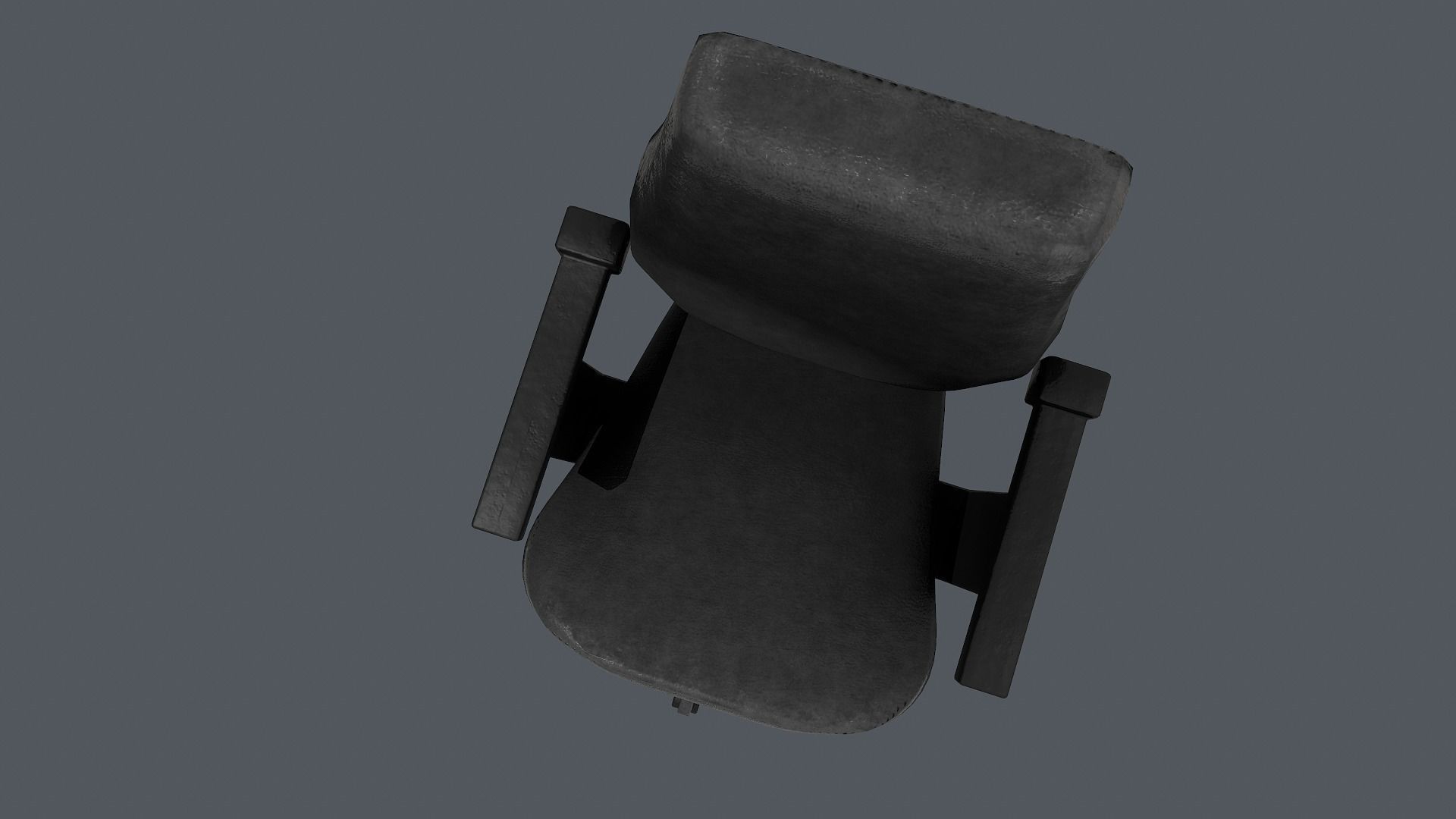Office Chair Low-poly 3D model_3