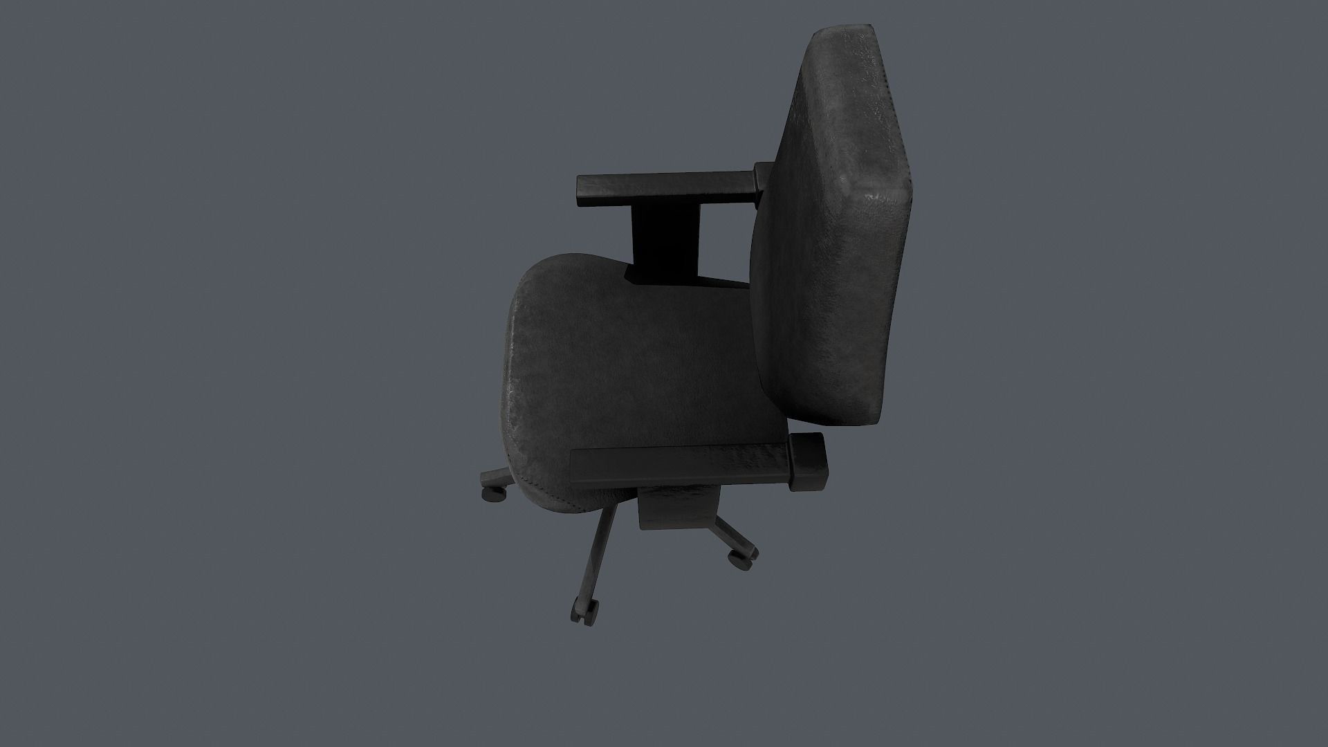 Office Chair Low-poly 3D model_4