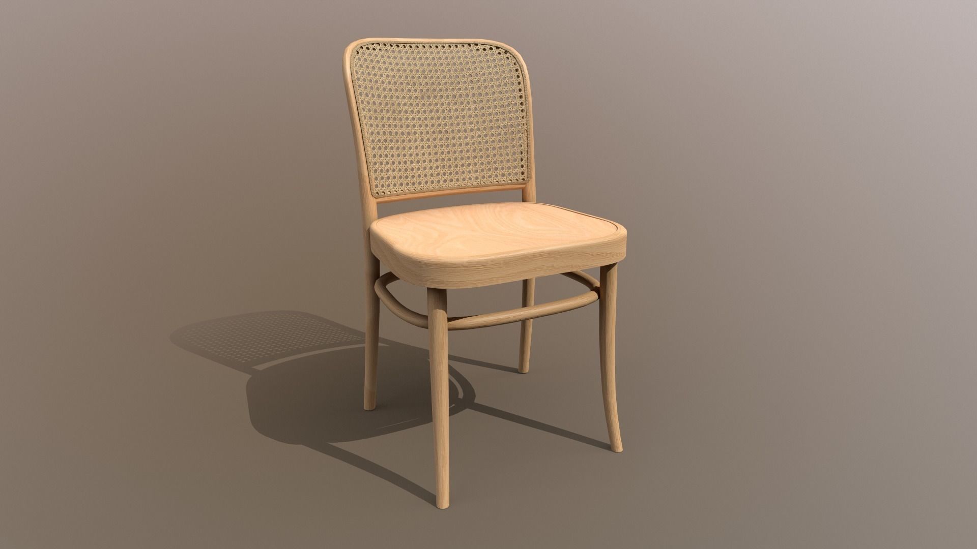 Ton Chair 811 Light Wood Design PBR - Lumion - UE4 Low-poly 3D model_8
