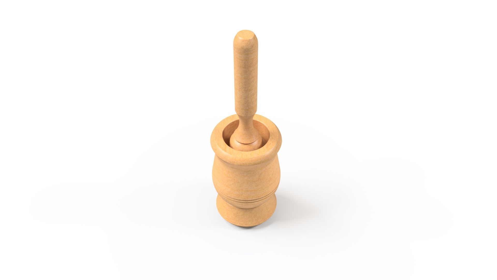 Wooden Garlic Crusher 3D model CGTrader