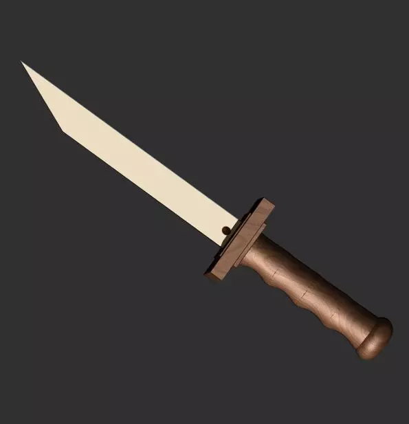 Knife sword 3D model_0