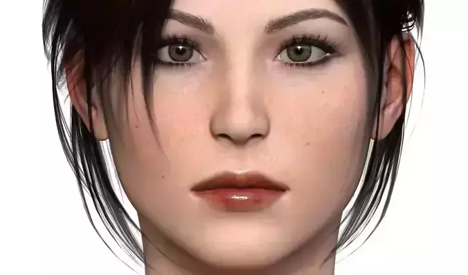 Character Lara - Craft Female Low-poly 3D model