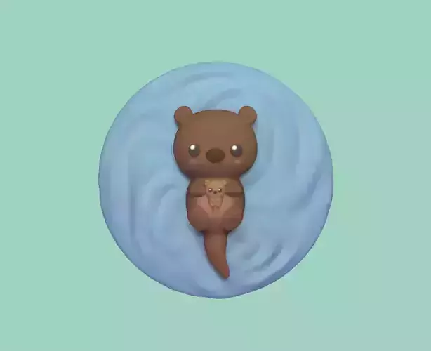 Floating Otter 3D print model