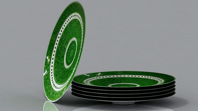 Plate  Central Asia 3 3D model 2