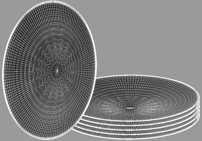 Plate  Central Asia 3 3D model 5