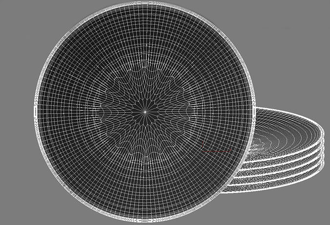 Plate  Central Asia 3 3D model 4
