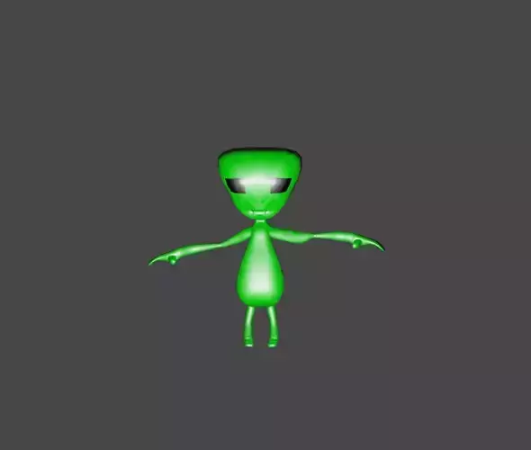 Alien Low-poly 3D model
