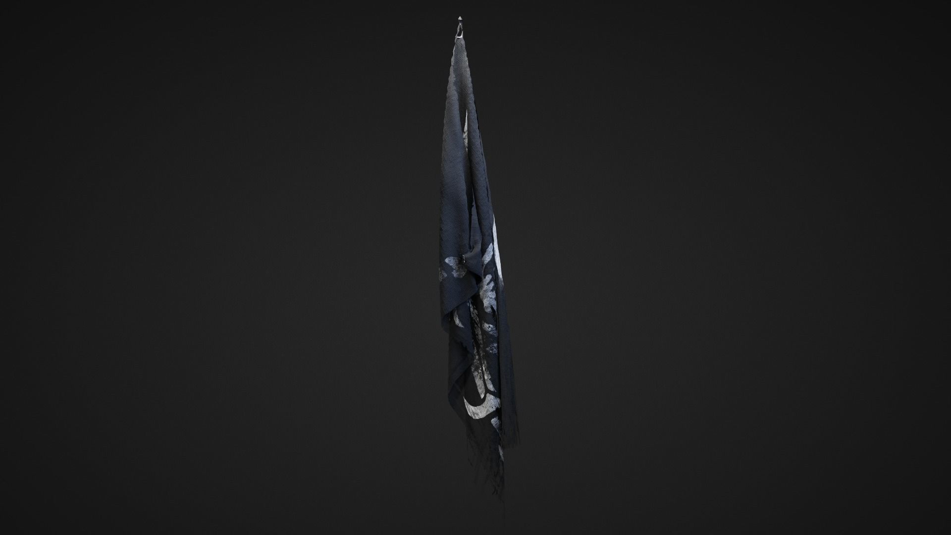 Pirate Flag Low-poly 3D model_7