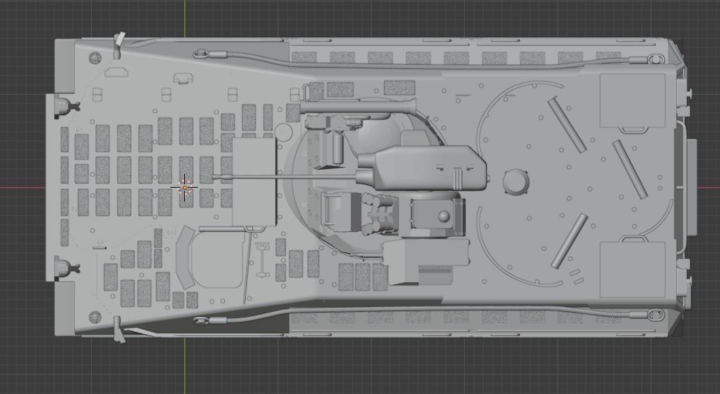 Pre Supported H0 Scale Marder 1A5 IFV 3D print model_11