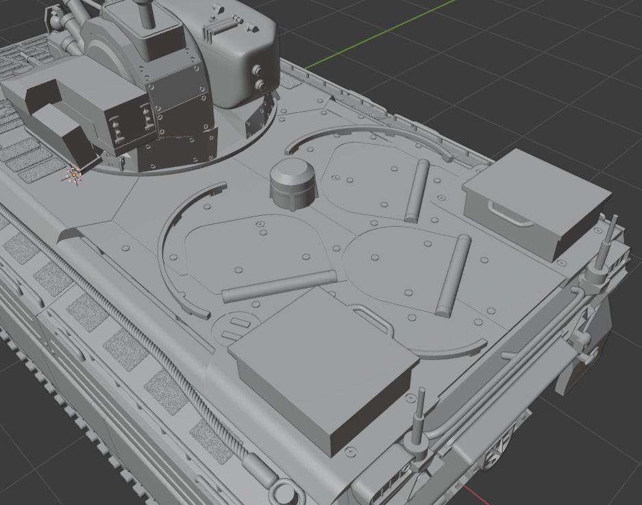 Pre Supported H0 Scale Marder 1A5 IFV 3D print model_15