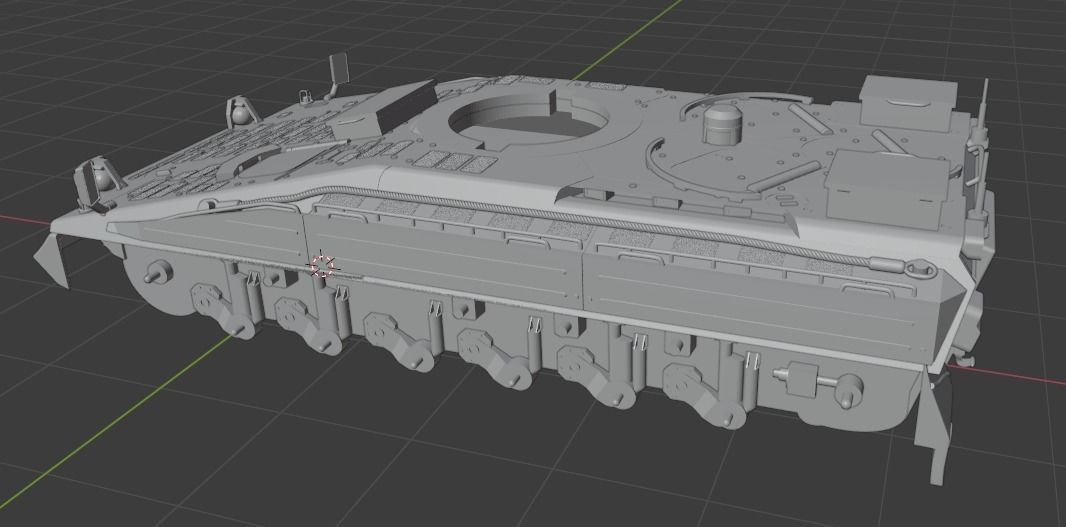 Pre Supported H0 Scale Marder 1A5 IFV 3D print model_14
