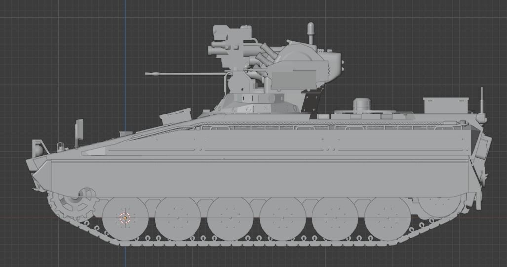 Pre Supported H0 Scale Marder 1A5 IFV 3D print model_5